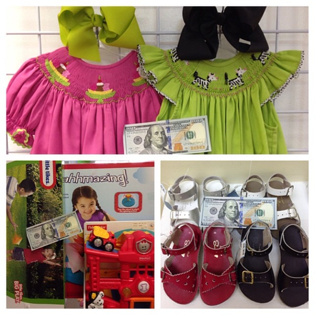 We Buy Your Clothes, Shoes, Baby Gear, & Toys! Get Paid $$$ Today!#sellbabystuff #sellkidsstuff #sellkidsclothes #sunsan #saltwatersandals #smocked #littletikes #playskool #fisherprice #cashforclothes #batonrougeresale