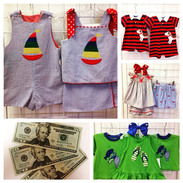 Adorable matching new arrivals! Sell your kids clothes, shoes, toys, & baby gear & get paid $$$ today!#mudpie #kellyskids #baileyboys #refinerykids #225 #batonrouge