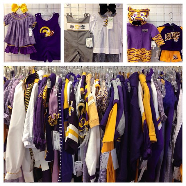 Fantastic LSU & Saints clothing arriving daily!#refinerykids #batonrouge #225 #lsu #purpleandgold #fightingtigers #saintsfootball #whodat