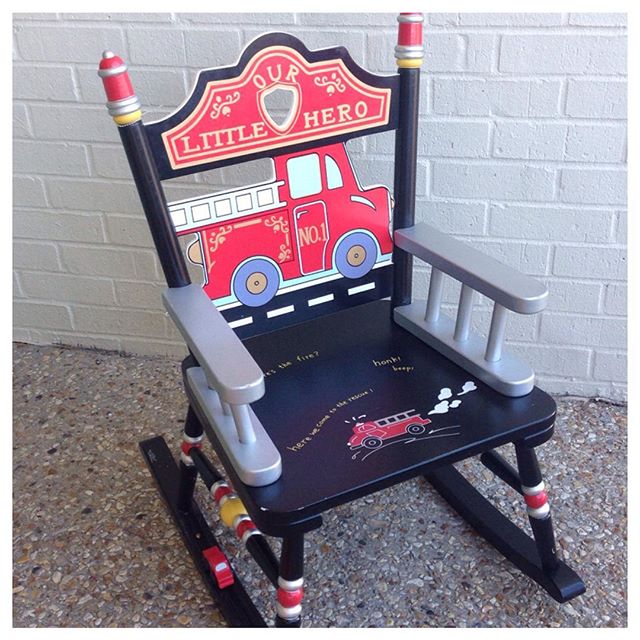 Your little firefighter would love to see this Levels of Discovery rocker under the tree!#levelsofdiscovery #refinerykids #225 #batonrouge #firetruck